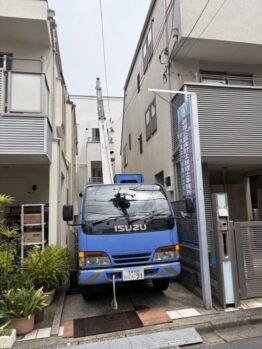 冷蔵庫・複合機揚重作業