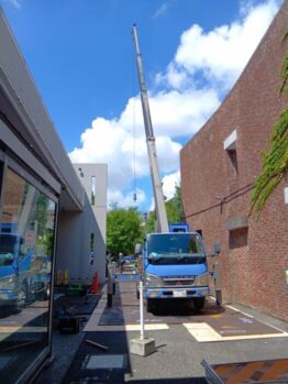 機械揚重作業及び鉄板養生施工撤去作業