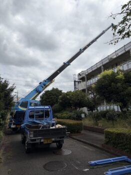 ベルベース搬入作業