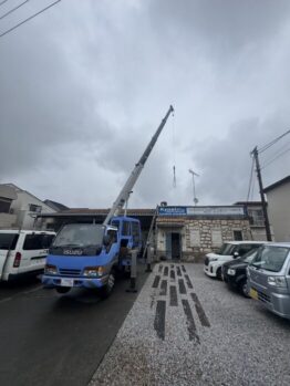 空調室外機揚重