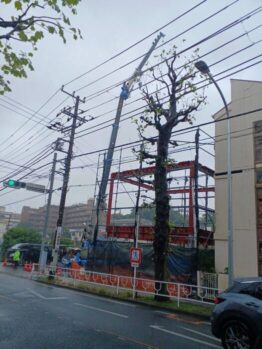 重量鉄骨建て方
