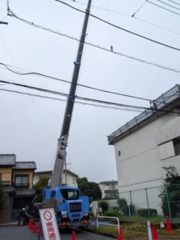 太陽光パネル揚重