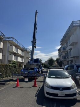 太陽光パネル揚重